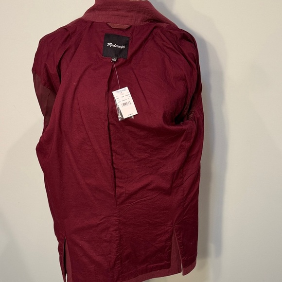Madewell Burgundy Double-Breasted Blazer - Picture 8 of 9